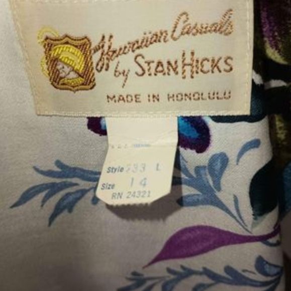 Vintage Hawaiian Casuals Gown by Stan Hicks Vintage Size 14 / Modern Size 8 - Picture 10 of 10